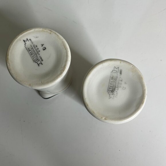 Vintage Sterling Restaurant Ware Creamer Syrup Stripes E Liverpool USA Vitrified - Picture 5 of 9